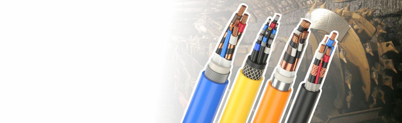 Кабели для горнорудной<br> промышленности